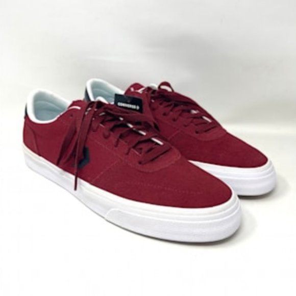 💖MEGA SALE💖Converse Boulevard  Men OX Back Alley Brick White Red  Nubuck 17072 - Picture 2 of 13